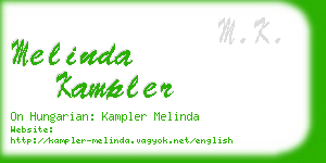 melinda kampler business card